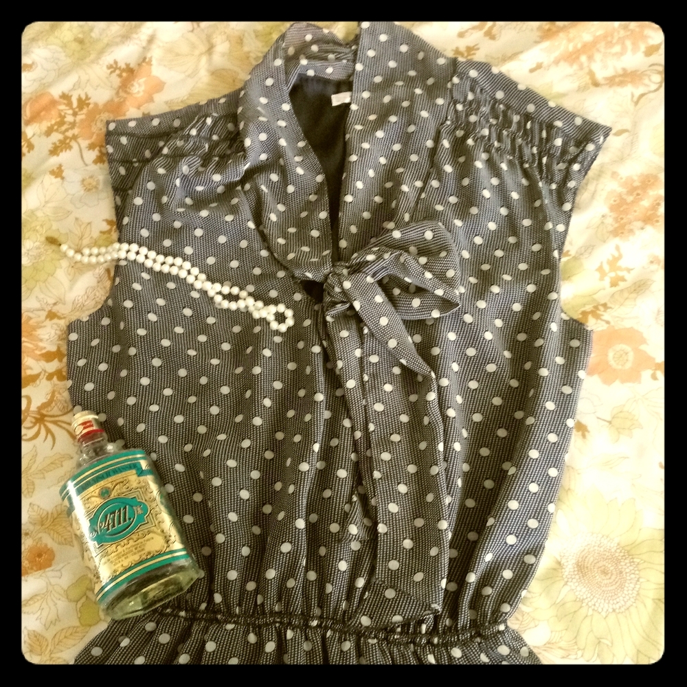 Polka dot work dress